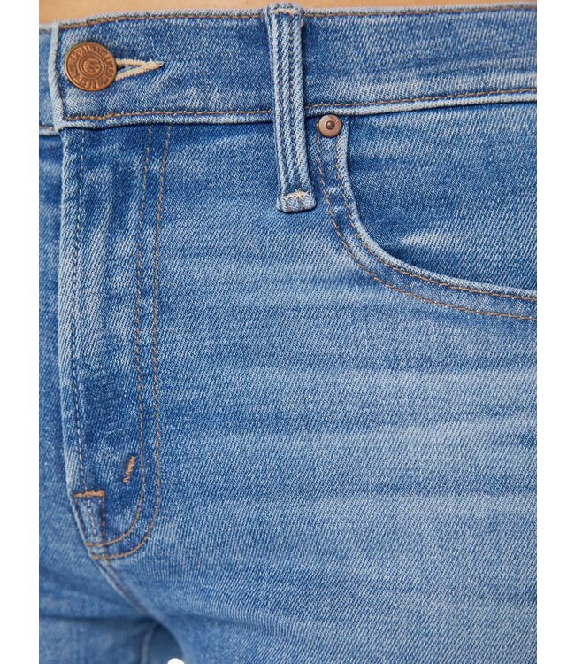 Mother midrise rambler ankle fray jean mother