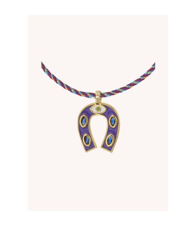 purple mini horseshoe