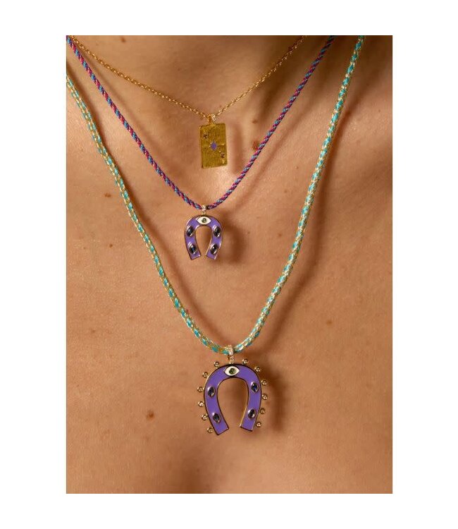 purple mini horseshoe