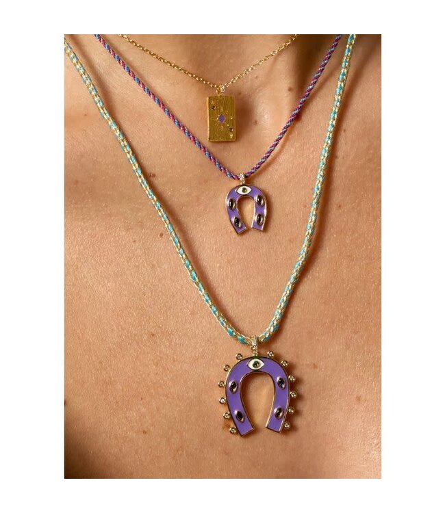 purple mini horseshoe