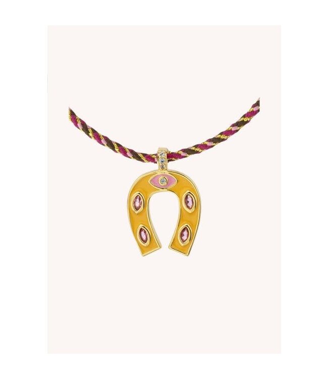 Orange mini horseshoe