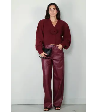 rotate knit puff sleeve cardigan Rotate