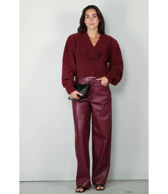 rotate knit puff sleeve cardigan Rotate