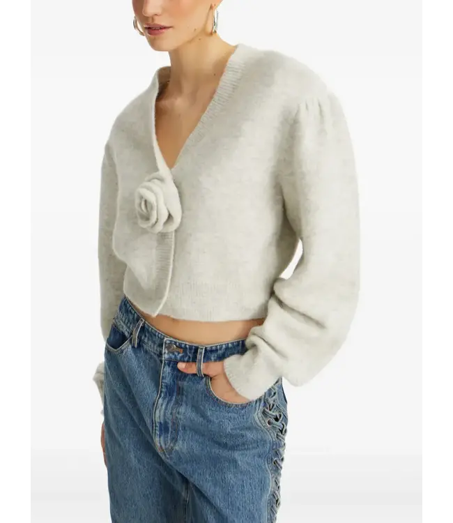 rotate knit puff sleeve cardigan Rotate