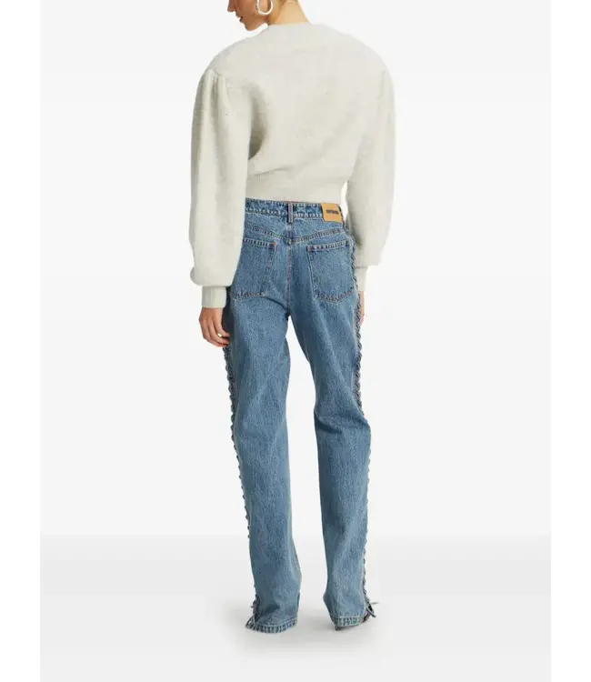 rotate knit puff sleeve cardigan Rotate