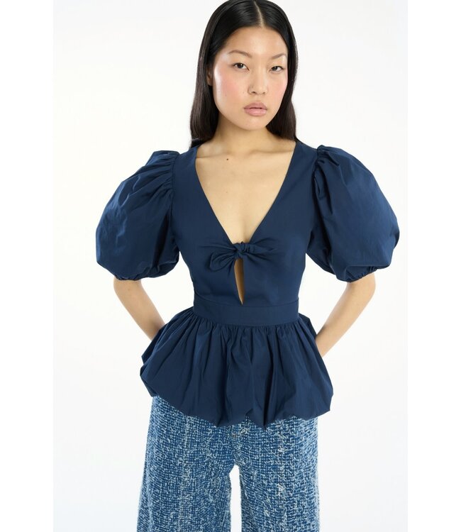 rotate PUFF SLEEVE BUBBLE TOP ROTATE