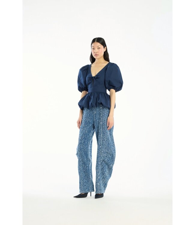 rotate PUFF SLEEVE BUBBLE TOP ROTATE