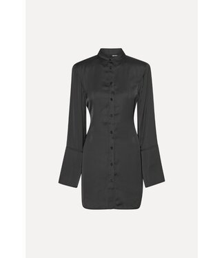 rotate satin tie shirt dress Rotate