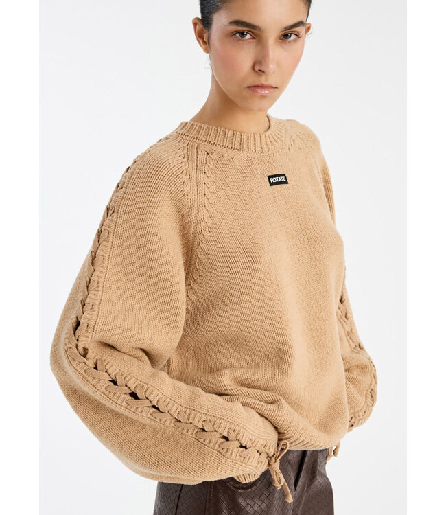 rotate knit lacing jumper rotate