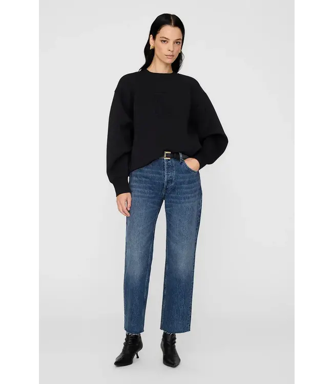 Anine Bing alto framed monogram sweatshirt