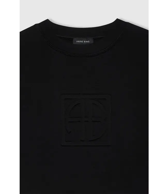 Anine Bing alto framed monogram sweatshirt