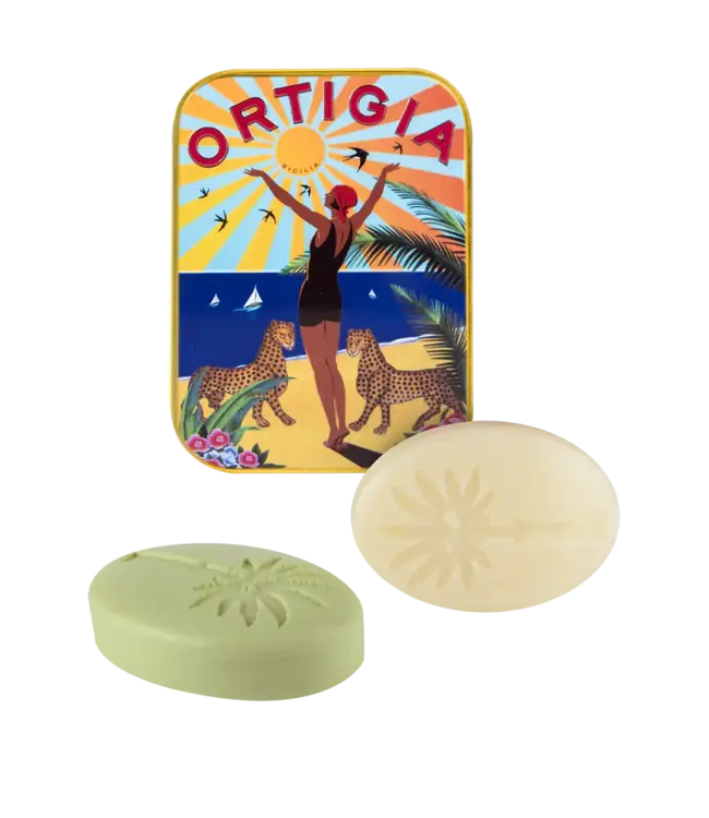 Ortigia Sicilia city tin soap 25gx2