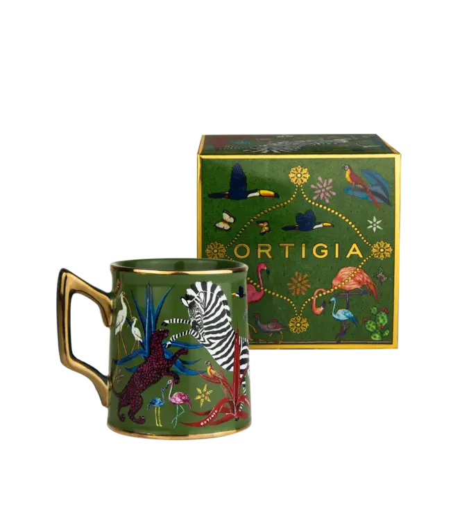 Ortigia Sicilia Ceramic tazzina jungle