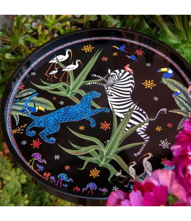 Ortigia Sicilia Round Tray jungle