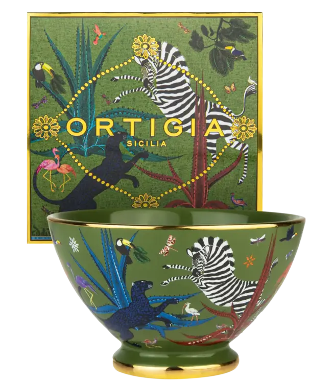 Ortigia Sicilia ceramic bowl jungle