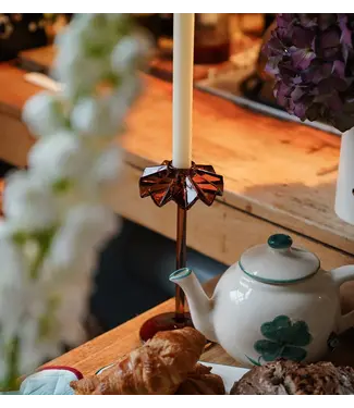 anna + nina Tall frilly candle holder