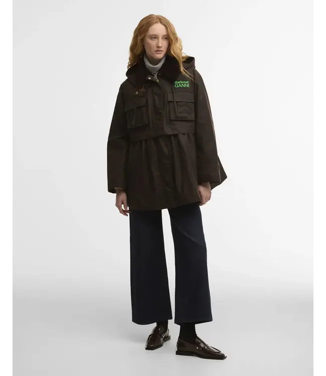 wax coat barbour x ganni LWX1523