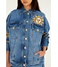 farm rio mistical denim jacket farm rio