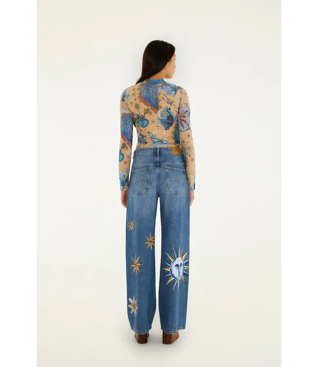 farm rio mistical denim pants Farm Rio