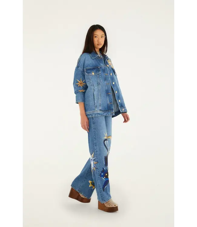 farm rio mistical denim pants Farm Rio
