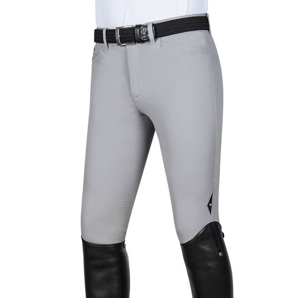 Equiline Men's Riding Breeches X-Grip Willow Light Grey