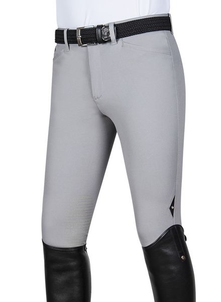 Equiline Mens Riding Breeches X Grip Willow Light Grey House Of Horses