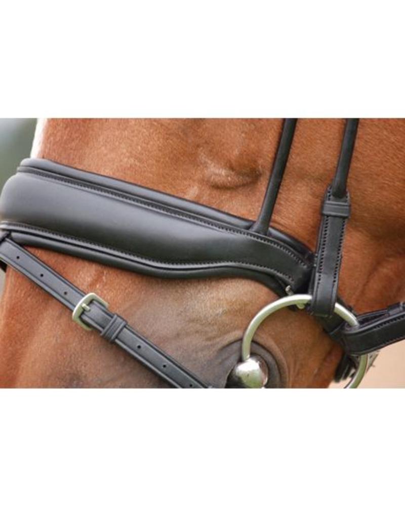 Dy'on Dy'on DR Large Crank Noseband Bridle With Flash Mat Black/Black