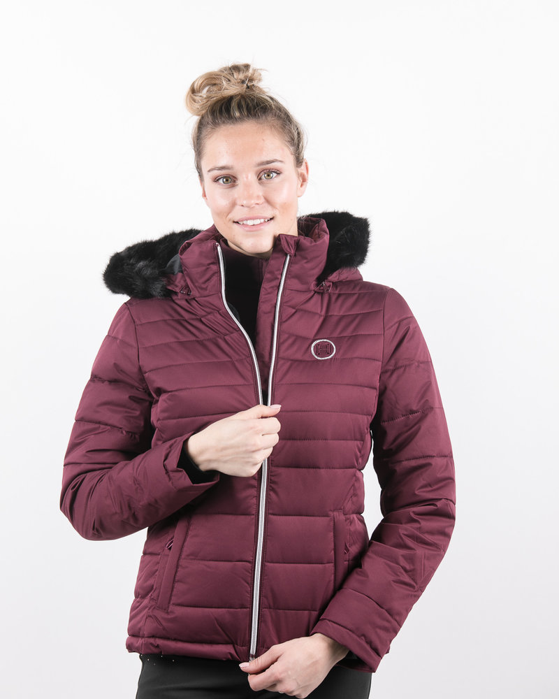 plum padded jacket