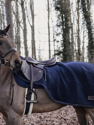 Exercise Blanket Heavy Fleece Navy