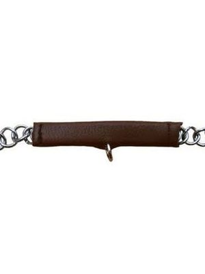 Curb Chain Protector Soft Leather Brown