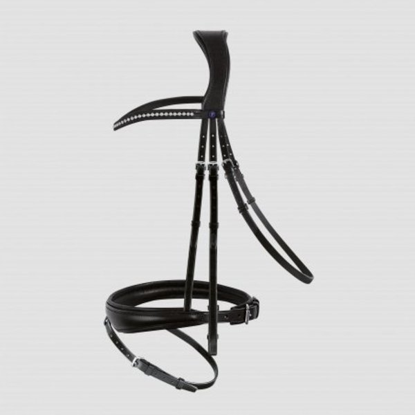 Passier BLU Spirit Snaffle bridle + Reins Black / Steel