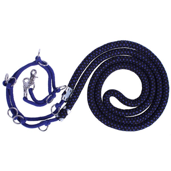 QHP Longeerhulptouw Luxe Blue-Black