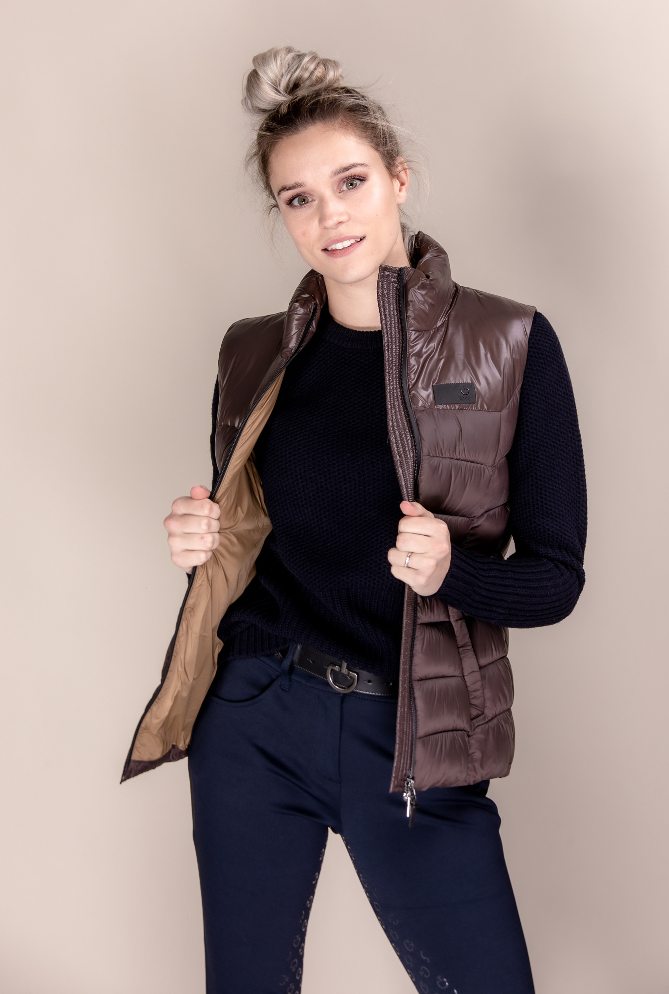 nylon puffer vest