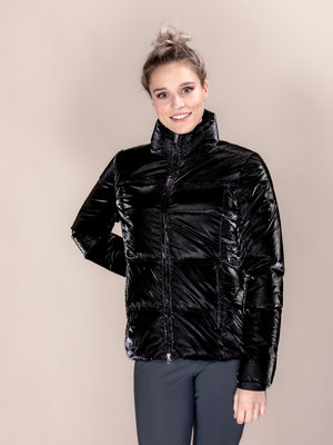 Women's Down Shiny Jacket Gaeg Black