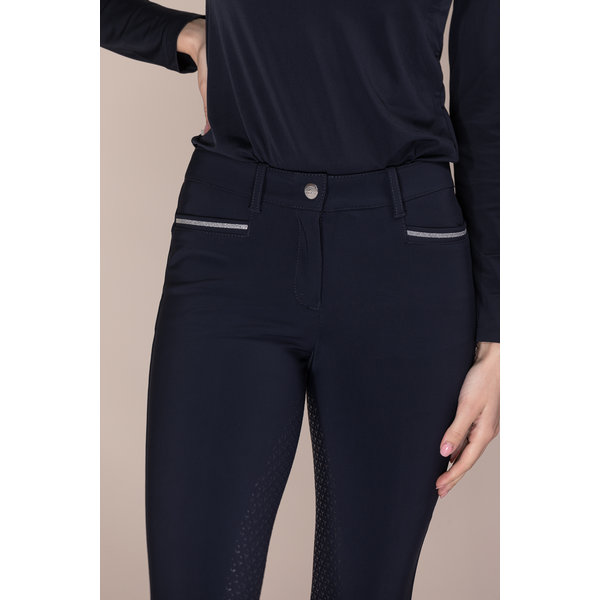 Equiline Full Grip Riding Breeches Gradineg Navy