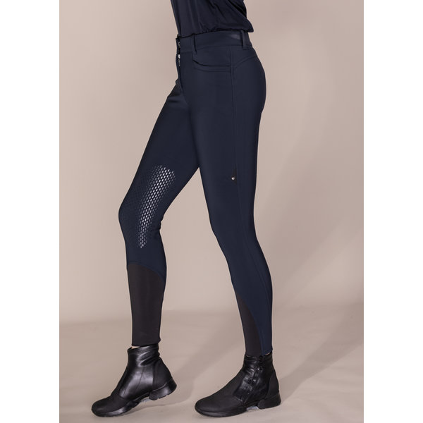 Equiline Women's Knee Grip Breeches Caleitek Navy