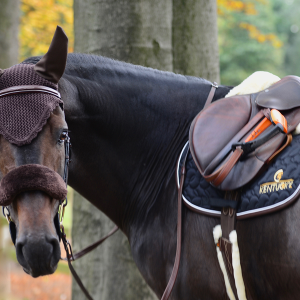 Kentucky Noseband Cover Brown