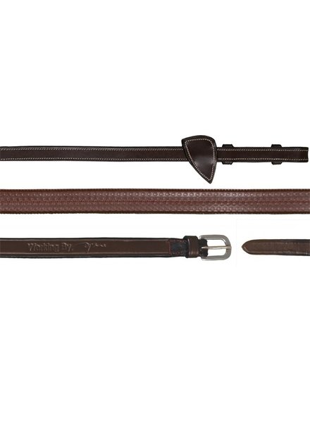 Dy'on WO Rubber Reins 16mm Brown