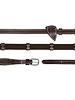 Dy'on Dy'on WO Web Reins With 9 Leather Loops Brown