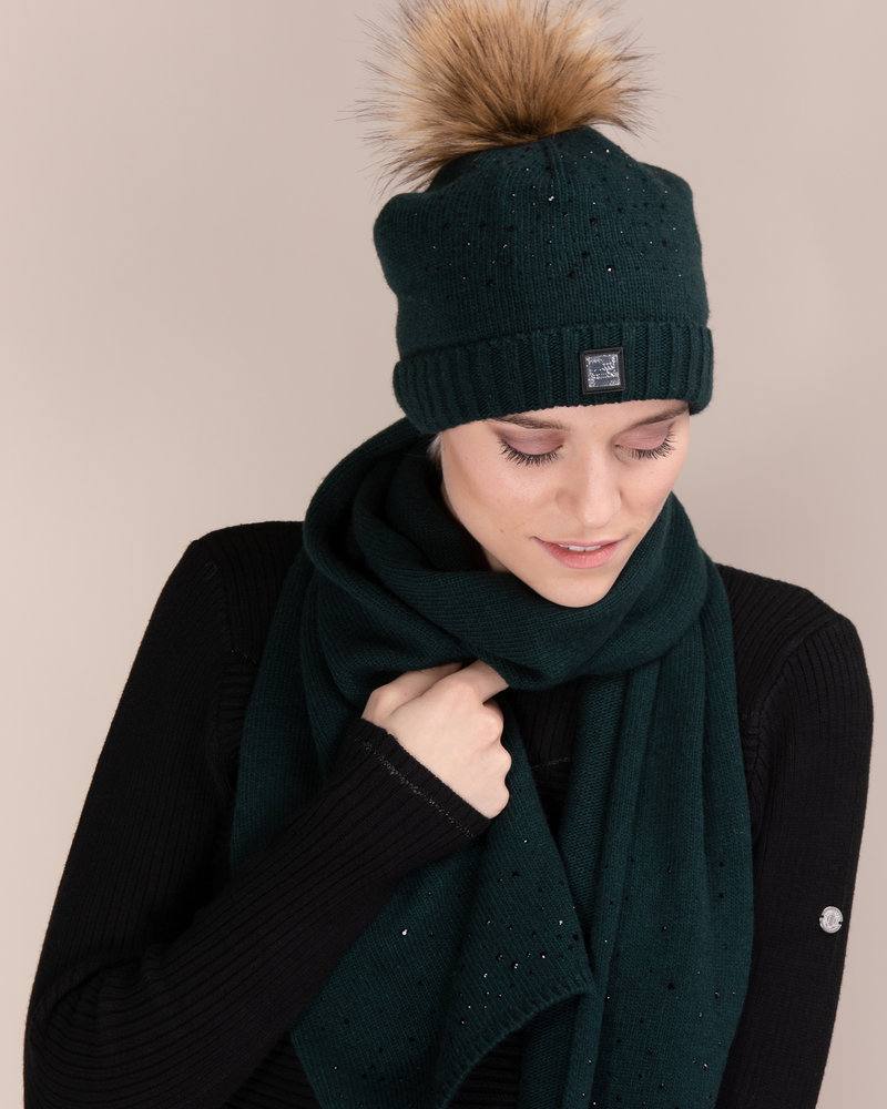 Equiline Equiline Wool Hat + Glitter Geneg Green