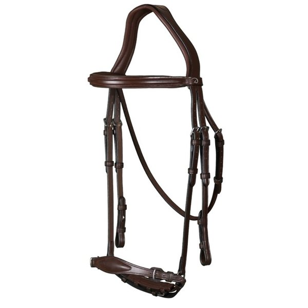 Dy'on NE Adjustable Drop Noseband Bridle Brown