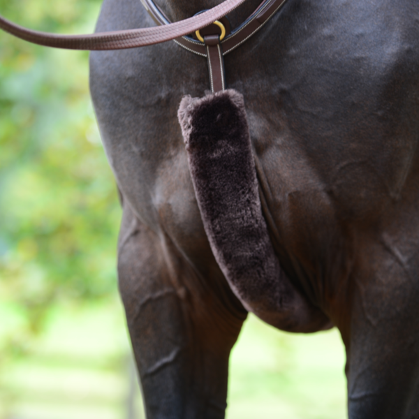 Kentucky Martingale Cover Sheepskin Brown