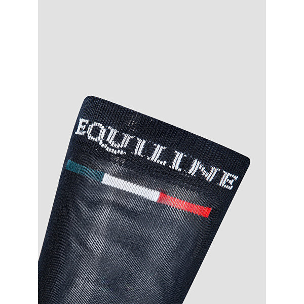 Equiline Socks Silver Plus Light Navy