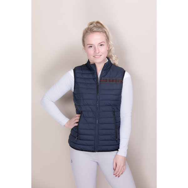 Cavalleria Toscana Team Red Stripe Quilted Vest 7901