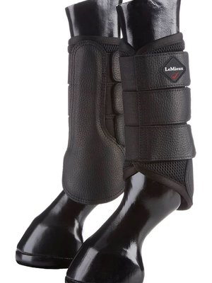 Mesh Brushing Boots Black