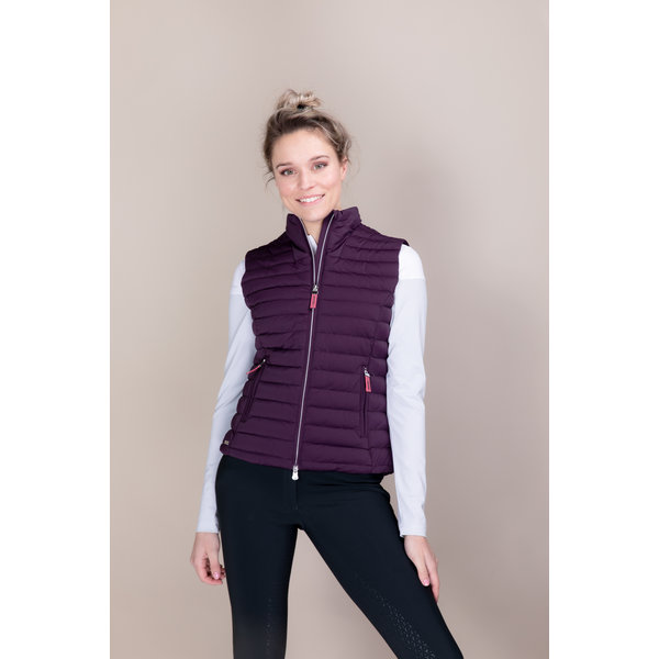 LeMieux Nova Leightweigt Puffer Bodywarmer Aubergine