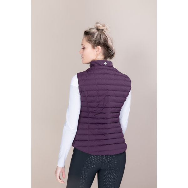 LeMieux Nova Leightweigt Puffer Bodywarmer Aubergine