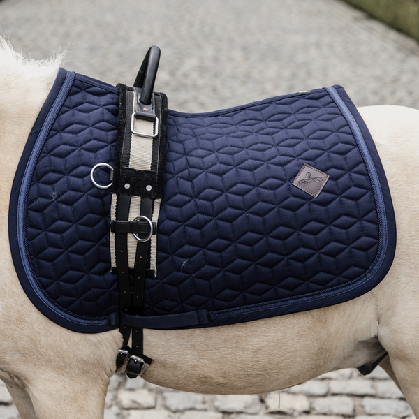 Kentucky Saddle Pad Glitter Rope Jumping Navy Pony