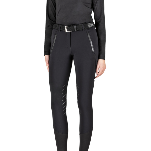 Equiline Women's Knee Grip Breeches Chassisk Black
