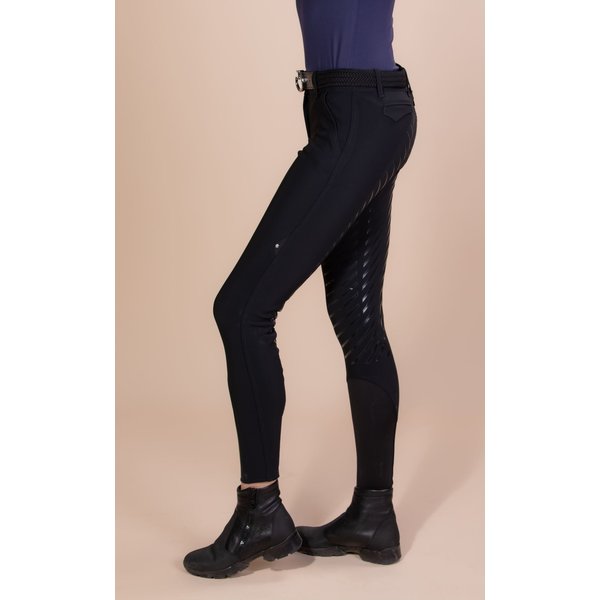 Equiline Women's Full Grip Breeches Culif Black